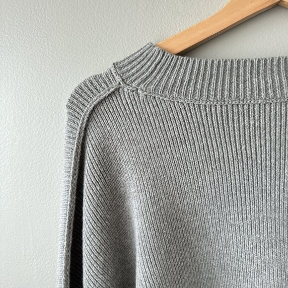 Free People Easy Street Crop Pullover Grey oversized New with tags! XL sweater - Picture 14 of 16